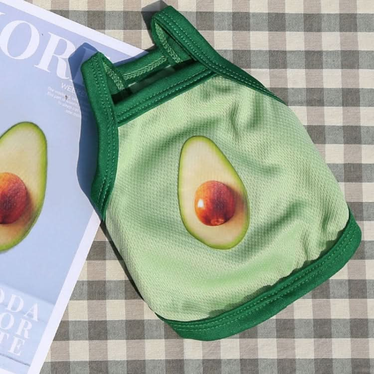 2pcs Suspenders Vests Mesh Breathable Pet Clothes, Size: XS(Avocado)-Reluova