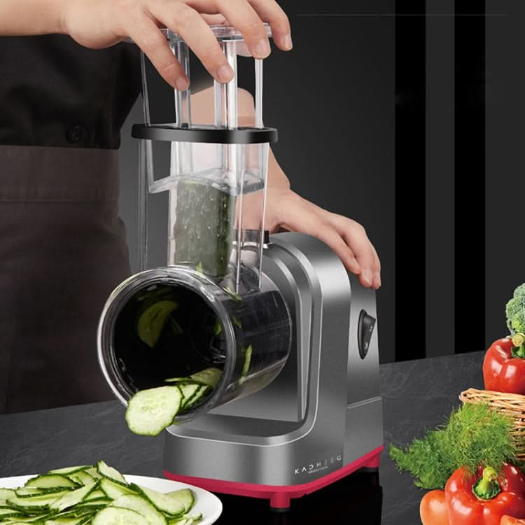 Kacheeg Electric Vegetable Cutter Multifunctional Automatic Slicer, CN Plug, Style: