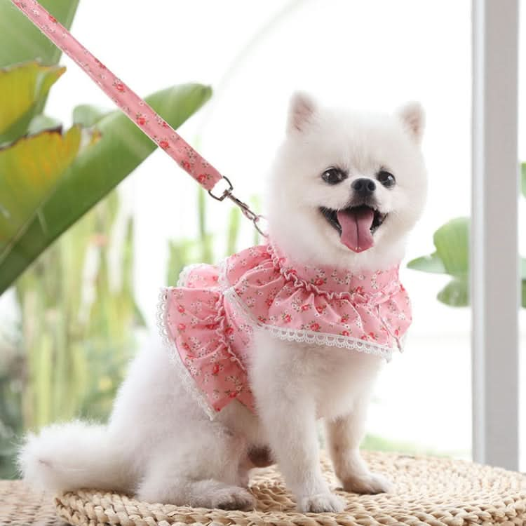 Pet Lace Vest Clothes Harness Leash, Size: - Reluova