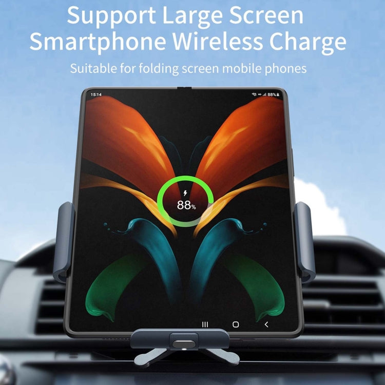 For Samsung Galaxy Z Fold4 / 3 S10 Folding Screen Mobile Phone Vehicle Bracket Dual Coil Wireless Charger ÎҵÄÉ̵ê