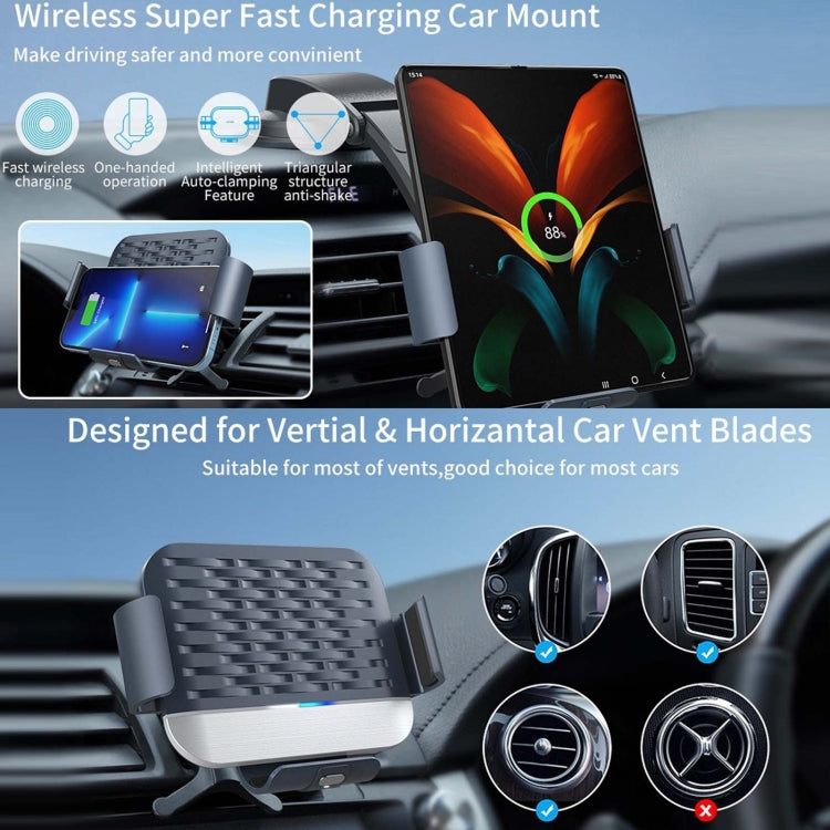 For Samsung Galaxy Z Fold4 / 3 S10 Folding Screen Mobile Phone Vehicle Bracket Dual Coil Wireless Charger ÎҵÄÉ̵ê