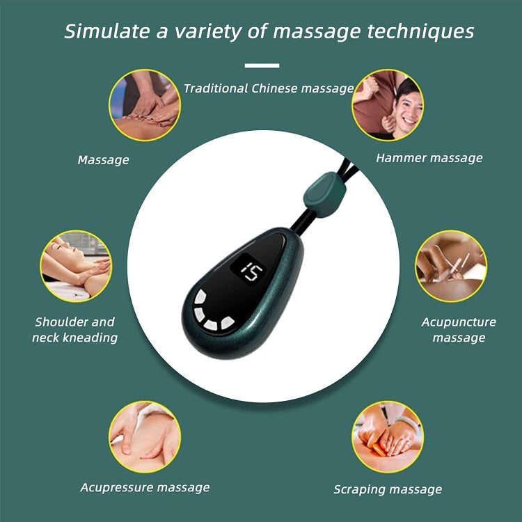 XMG-770 Pendant Cervical Massager Double Pulse Neck Massager with Hot Compress