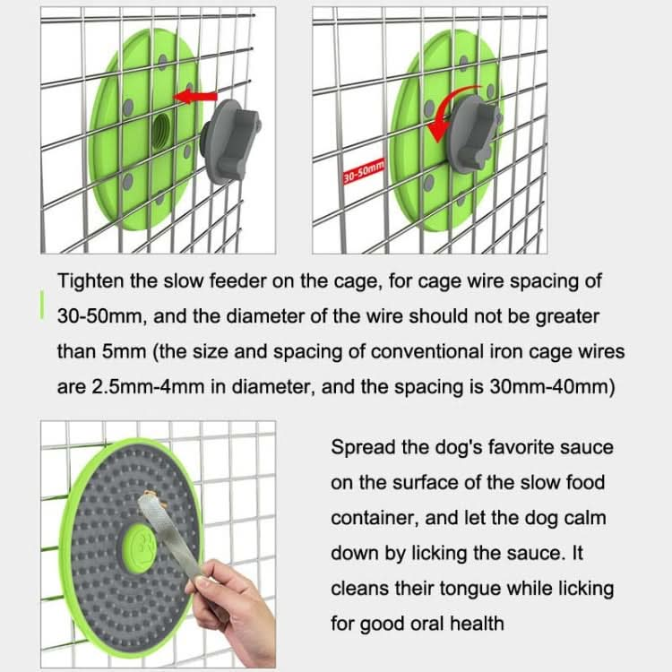 Multi-functional Card Dog Cage Licking Plate Suction Cup Dog Feeder - Reluova