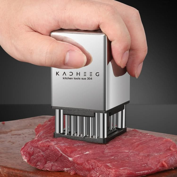 Kacheeg Stainless Steel Steak Tenderizer Double-sided Meat Looper, Style: Reluova