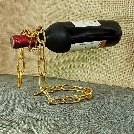 TYJJ-023 Multifunctional Three-dimensional Chain Wine Bottle Rack Household Decorative Ornaments Reluova