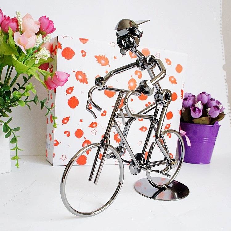 Q003 Metal Crafts Wrought Iron Bicycle Model Ornament My Store