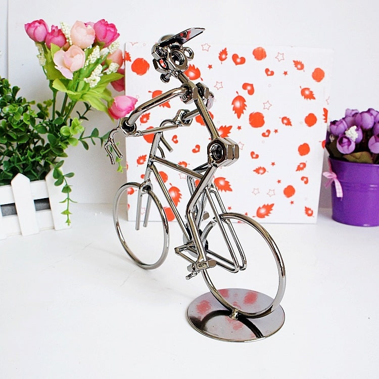 Q003 Metal Crafts Wrought Iron Bicycle Model Ornament My Store