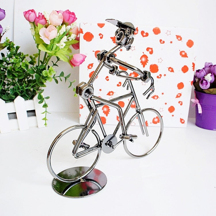 Q003 Metal Crafts Wrought Iron Bicycle Model Ornament My Store