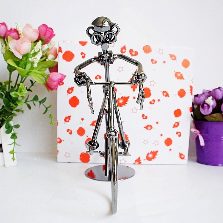 Q003 Metal Crafts Wrought Iron Bicycle Model Ornament My Store