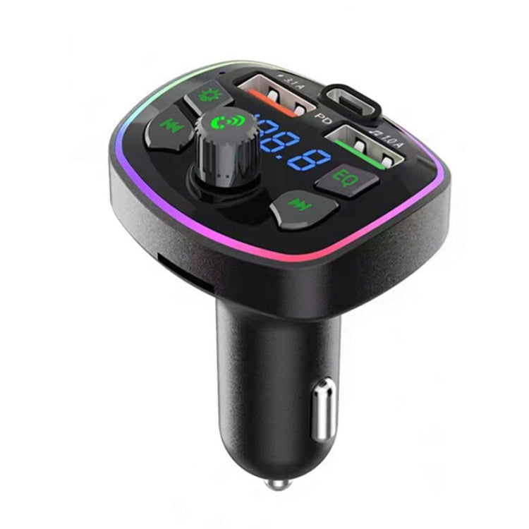 3.1A USB+PD Bluetooth Car Charger Car FM Transmitter Colorful Lighting ÎҵÄÉ̵ê