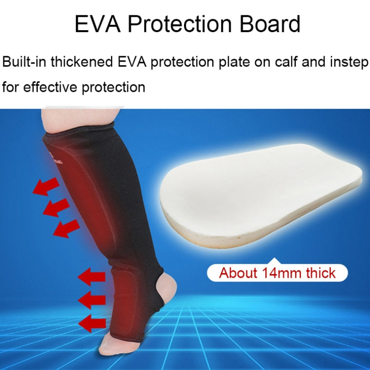 Elastic Breathable Karate Leg Guards Taekwondo EVA Board Protective Gear Reluova