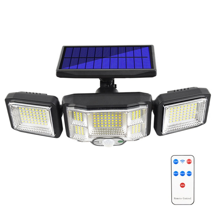 Remote Control Solar Wall Light LED Triple Rotation Sensor Flood Light My Store