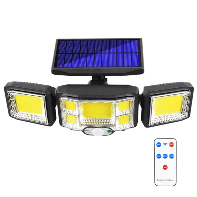 Remote Control Solar Wall Light LED Triple Rotation Sensor Flood Light My Store