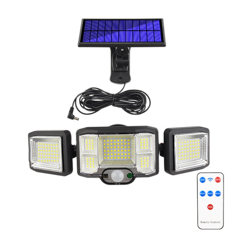 Remote Control Solar Wall Light LED Triple Rotation Sensor Flood Light My Store