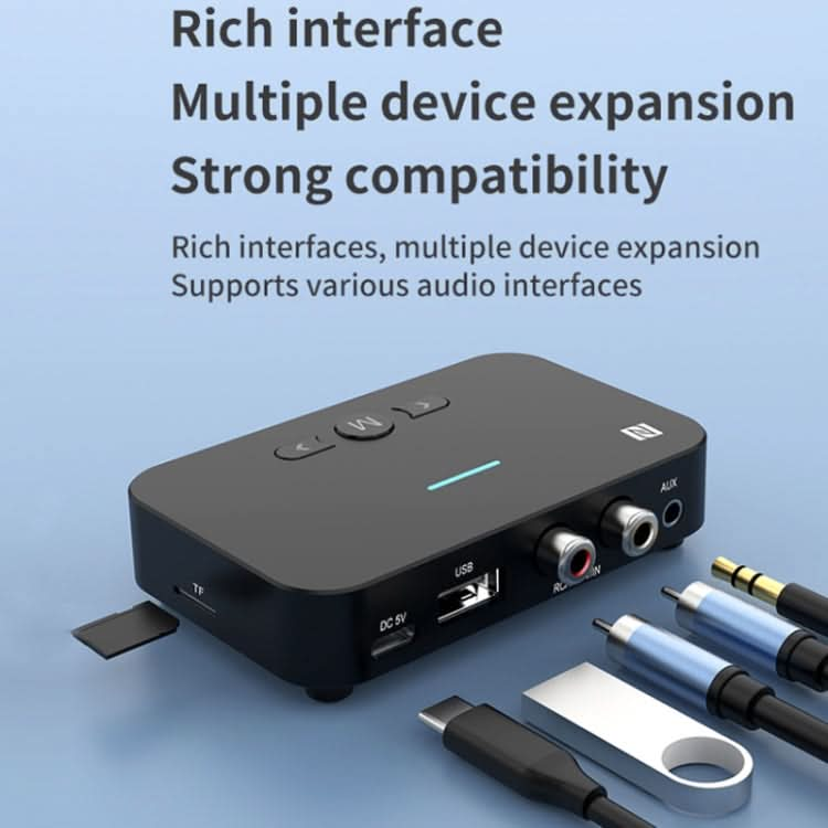 A2 NFC 5.1 Bluetooth U Disk/TF Card/AUX/RCA Receiving Transmitter