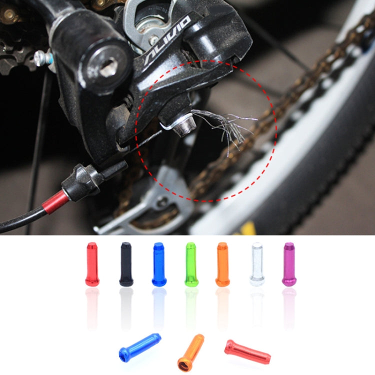 50pcs Mountain Road Bicycle Aluminum Alloy Brake Shifting Cable Core Cap Reluova