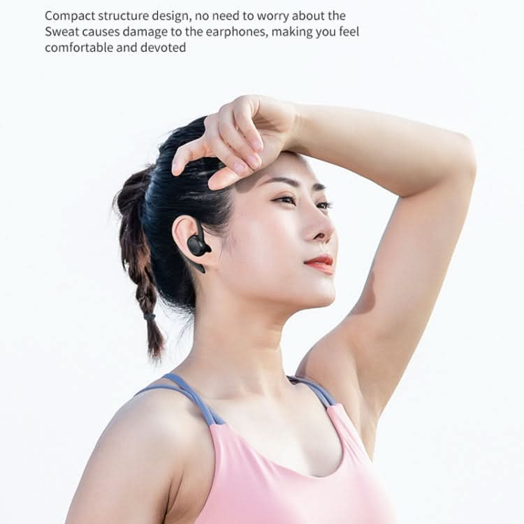 S260 Hanging Ear With Charging Bin Digital Display Stereo Bluetooth Earphones