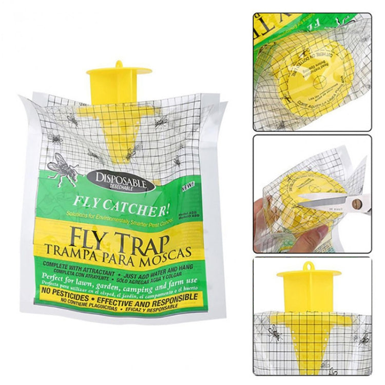 MYD-1 External Bait Fly Bag Hanging Fly Trap Bag Outdoor Farms Catch Flies Tool My Store