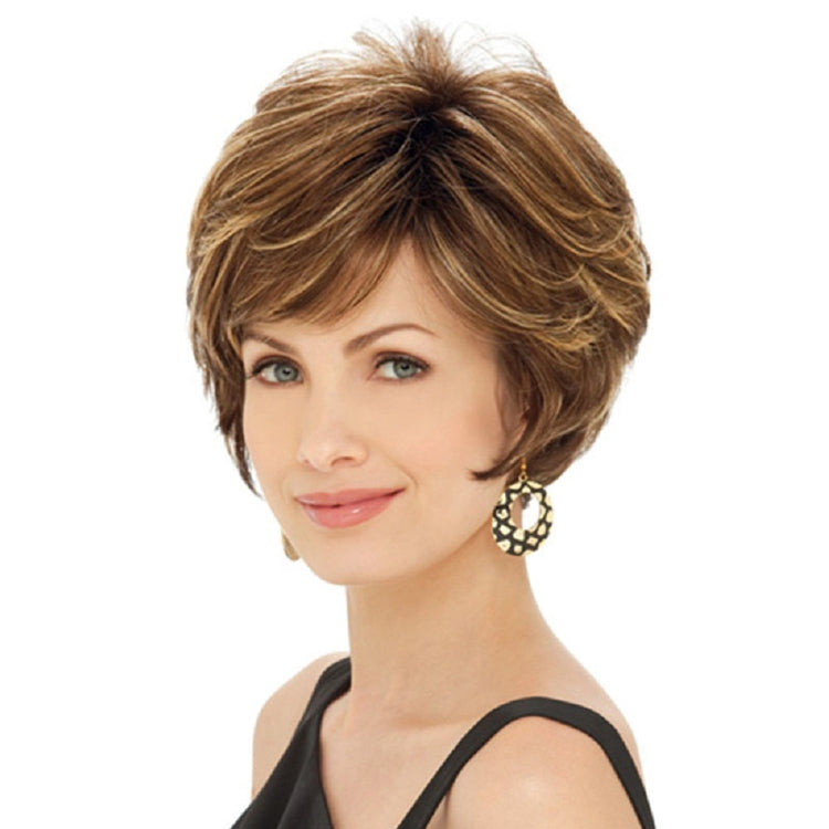 WIG-330 Ladies Fluffy Short Curved Head Set Chemical Fiber Wig My Store