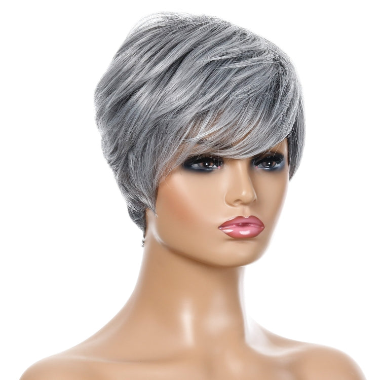 Ladies Short Straight Hair Wig High Temperature Silk Chemical Fiber Headgear My Store