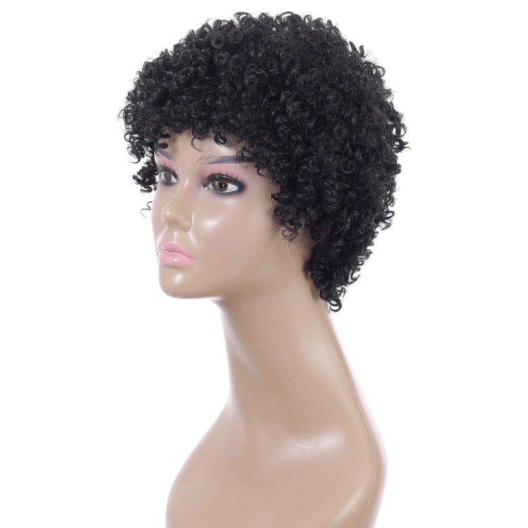 WIG-T003 Ladies High Temperature Silk Short Curly Wig Elastic Mesh Headgear My Store