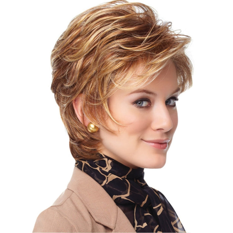 WIG-181 Ladies Short Curly Hair High Temperature Silk Wig Chemical Fiber Headgear My Store