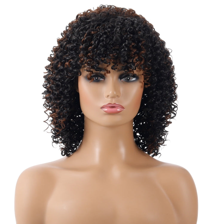 WIG-T130H Ladies Short Curly Hair High Temperature Silk Wig Chemical Fiber Headgear My Store