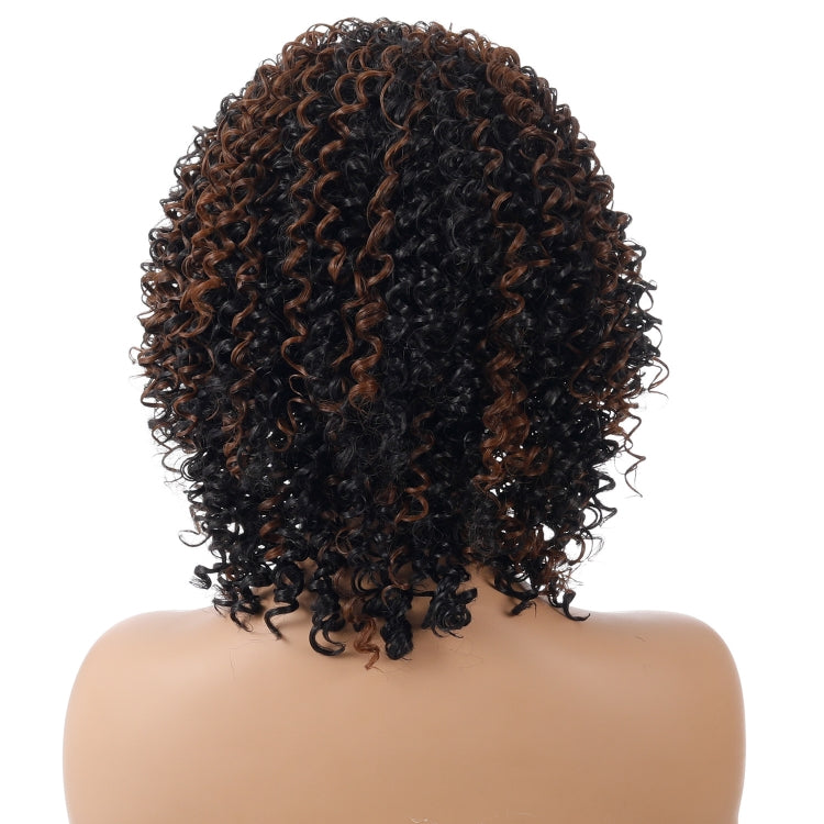 WIG-T130H Ladies Short Curly Hair High Temperature Silk Wig Chemical Fiber Headgear My Store