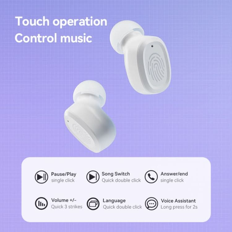 With Charging Bin Stereo Wireless Bluetooth Earphones, Style: