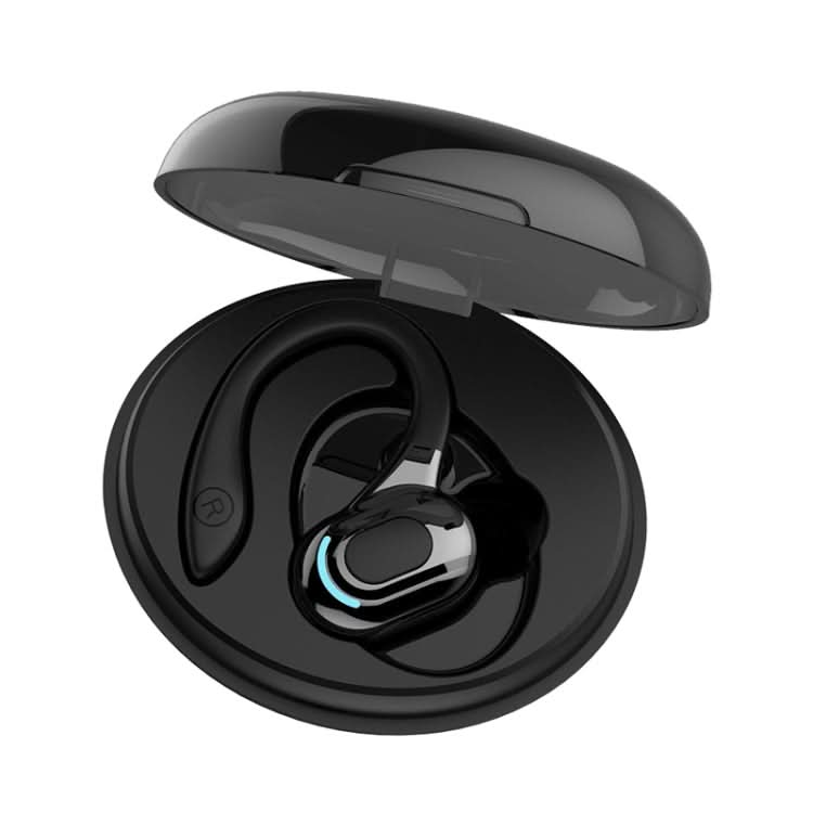 F8 Hanging Ear Stereo Wireless Bluetooth Earphones With Charging Bin