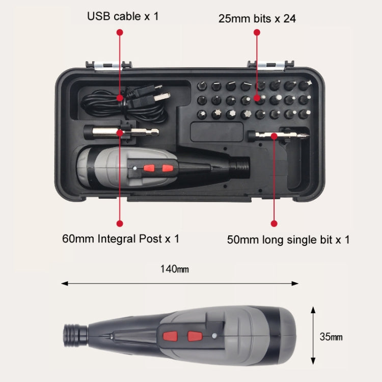 X-power 3.6V Mini Rechargeable Straight Rod Electric Screwdriver My Store