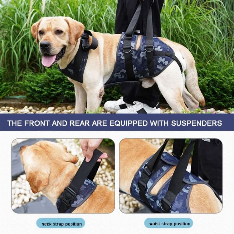 Injured Dog Auxiliary Leash Front and Rear Leg Double Slings For Large and Medium-sized Dogs - Reluova