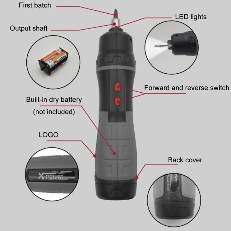 X-power Straight Electric Wrench Portable Screwdriver