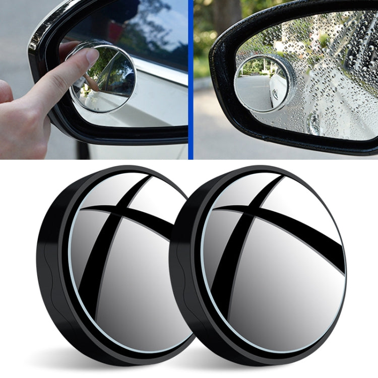 1pair Reversing Mirror Small Round Mirror HD Large View Suction Cup Blind Spot Mirror-Reluova