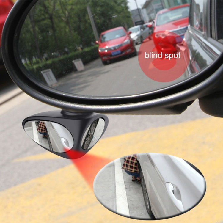 2 in 1 Car Blind Spot Mirror Reversing Parking Wide Angle Mirror 360 Degree Rotation Adjustable Convex Rear View Mirror-Reluova