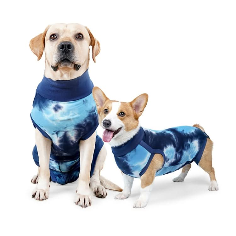 Tie-dye Dog Postoperative Clothes Easy to Put On and Take Off Pet Sterilization Clothes - Reluova