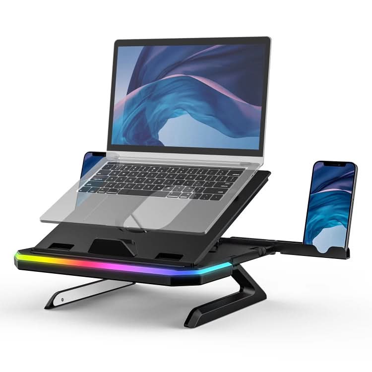 Laptop Stand with RGB Lighting 9-Level Adjustable Notebook Stand My Store