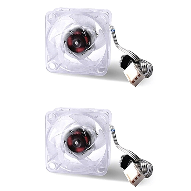 2pcs Ice Crystal F46 3PIN Transparent Fan Main Board Heat Dissipation Hydraulic Bearing For North And South Bridge