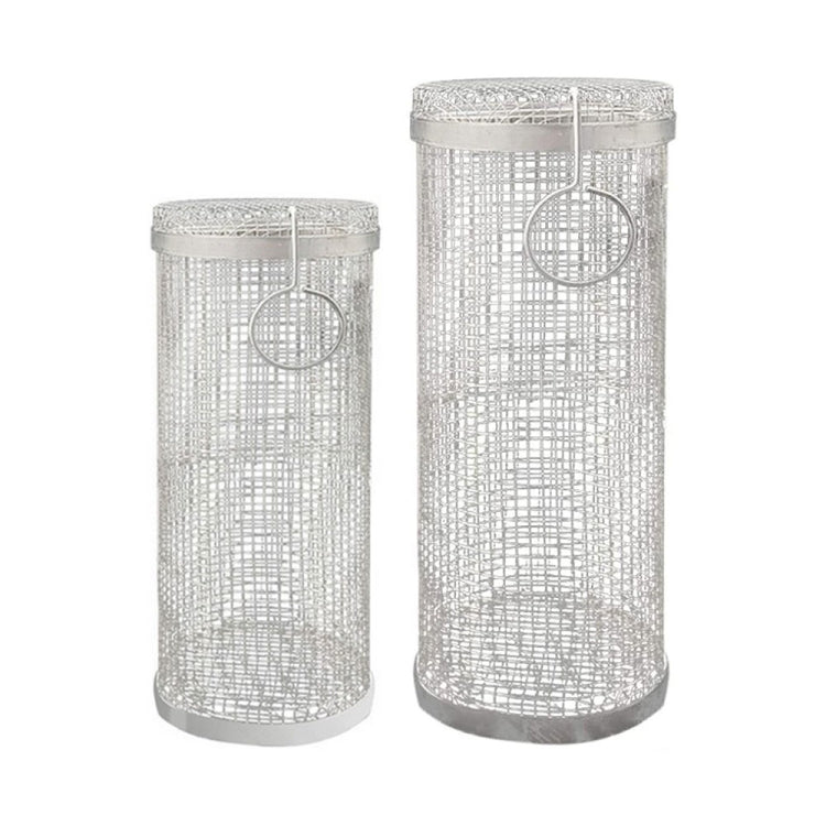 Outdoor Stainless Steel Barbecue Cage BBQ Round Mesh Tube Reluova