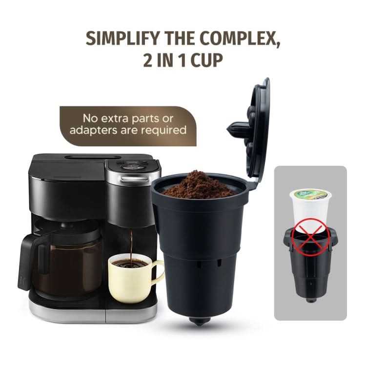 For Keurig Reusable Coffee Capsule Filter Cup Refillable K Cup Filter Basket Pod Reluova