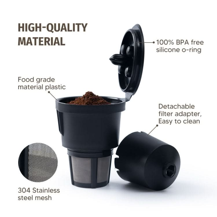 For Keurig Reusable Coffee Capsule Filter Cup Refillable K Cup Filter Basket Pod Reluova