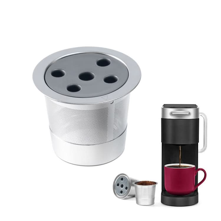 For Keurig K-Supreme Plus Coffee Machine Reusable Stainless Steel Filter Five-hole K Cup - Reluova