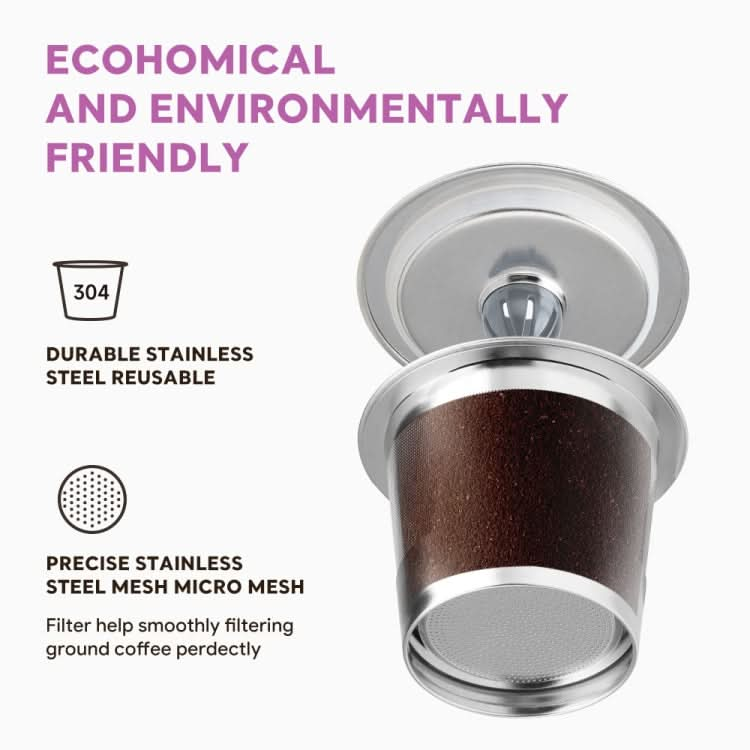 For Keurig Coffee Maker Reusable Filter Cup Stainless Steel Single Hole K Cup - Reluova