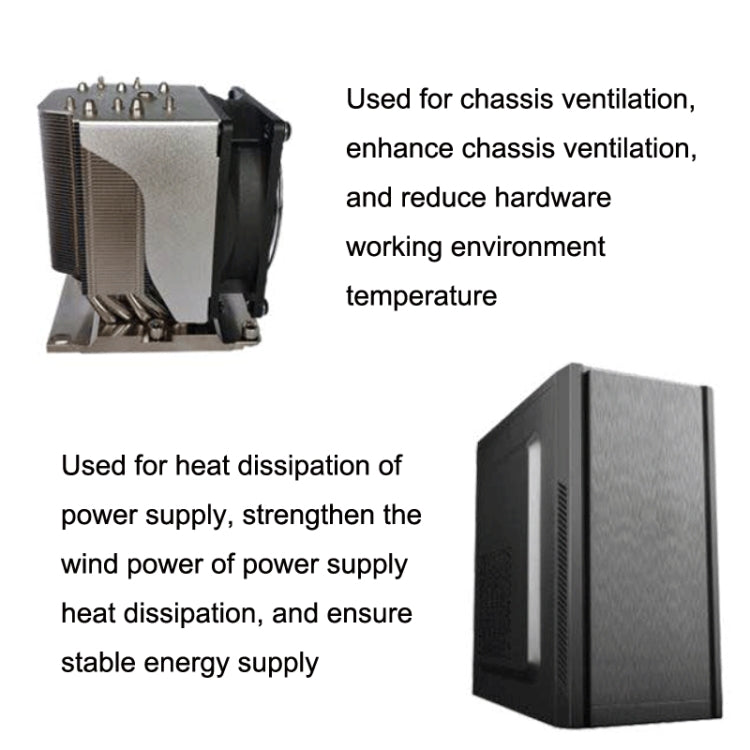 FANNE RIce Soul F12012 Desktop Chassis Ultra-thin 4pin Cooling Fan Intelligent PWM Speed Regulation