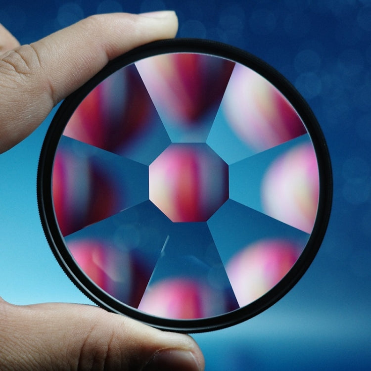 8-Sided Kaleidoscope Glass Photography Foreground Blur SLR Filter