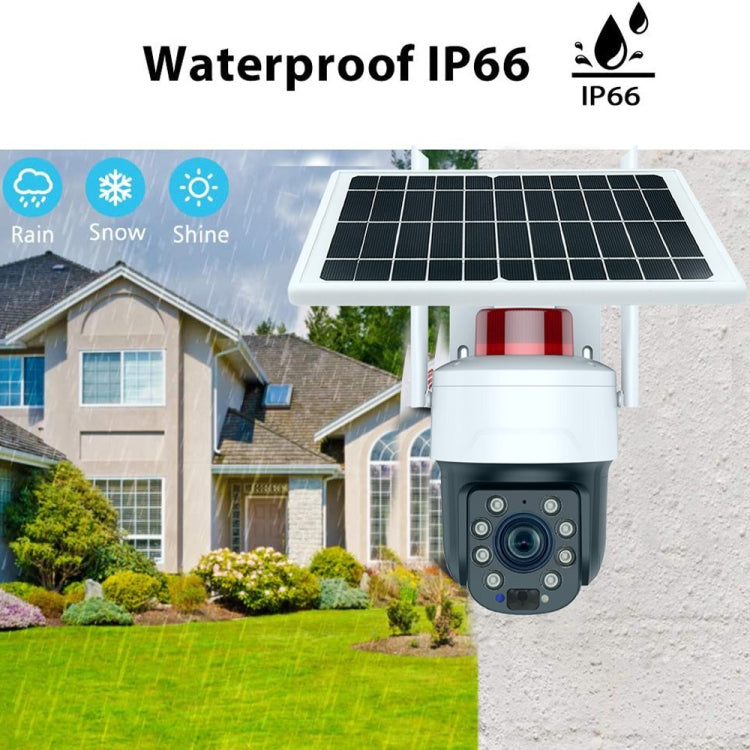 RH-Q10 Graffiti 5MP Wifi Wireless Solar Camera 30X Optical Zoom Auto Tracking Patrol IP66 Waterproof