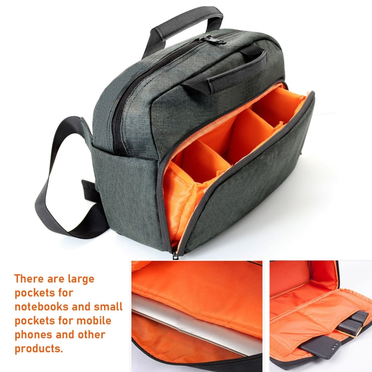 SLR Camera Bag Men Crossbody  Photography Bag Waterproof Carrying Case with USB Charging Port