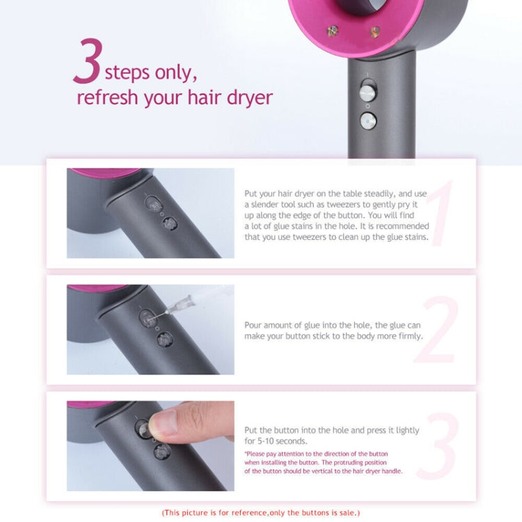 For Dyson Hair Dryer HD01 HD02 HD03 HD04 HD08 4pcs Switch Button Control Buttons