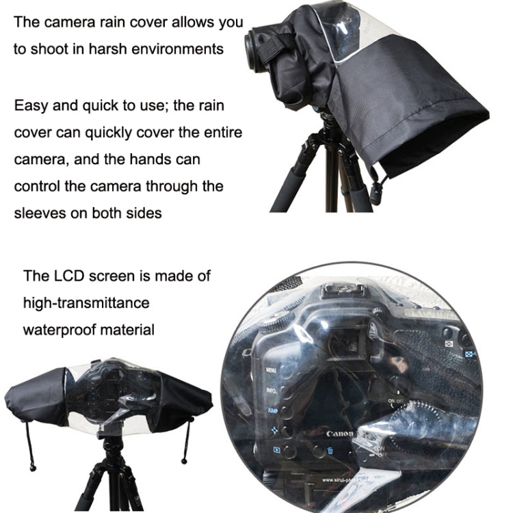 For 5D3 / D800 SLR Camera Rain Cover Photography Camera Raincoat Medium Telephoto Lens Rain Cover