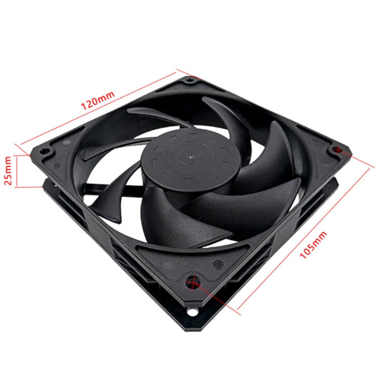 MF12025 4pin High Air Volume High Wind Pressure FDB Magnetic Suspension Chassis Fan 2200rpm (Black) My Store